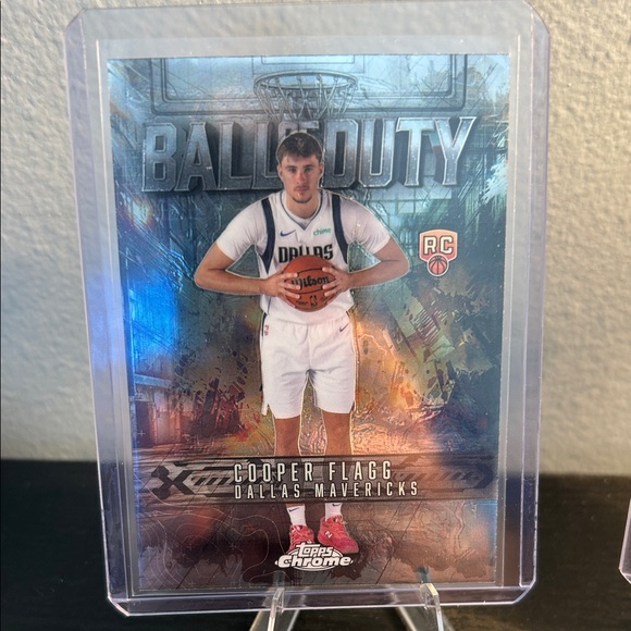 Cooper Flagg NBA Topps Chrome Dallas Mavericks Insert lot Go Time Ball of Duty - Picture 3 of 4